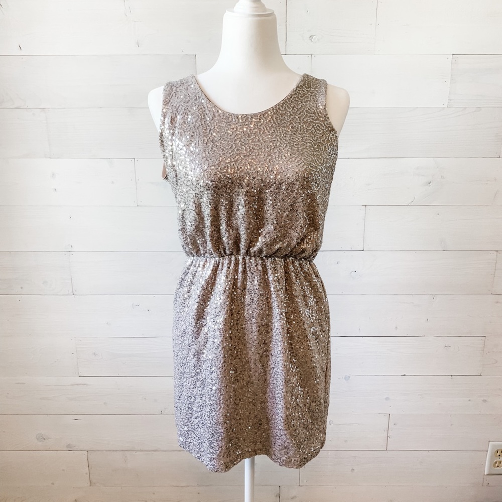 Express dress with sequins size Medium